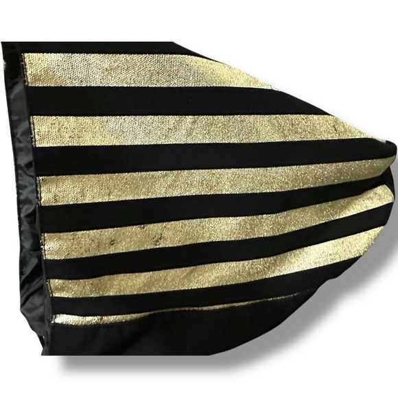 258 Victoria’s Secret | EUC Black Gold Heart Tote Bag Shopper Large (22x13x9) - Picture 7 of 11